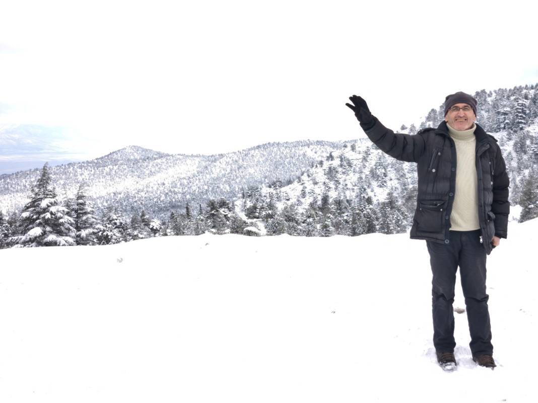 Konya’nın kar altındaki yaylası bir masal diyarına dönüştü 5